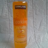 Kirkland Sparkling Water orange mango flavor
