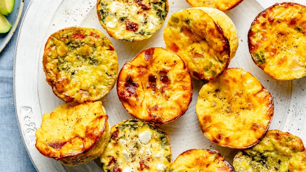 High-Protein Cottage Cheese Egg Bites (with 5 flavor variations!)