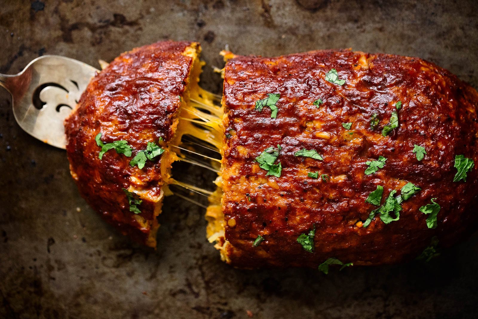 Cheddar-Stuffed Sweet Potato BBQ Turkey Meatloaf (a family favorite!)