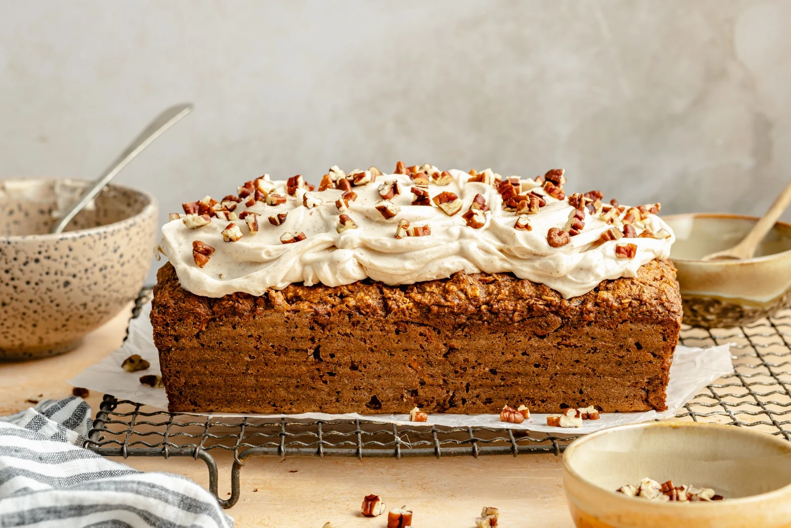 Healthy Carrot Cake Banana Bread (high-fiber & naturally sweetened)