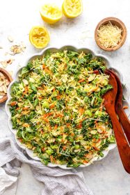 Summer Kale Slaw with Brussels Sprouts