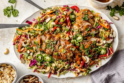 Flavor-Packed Sesame Chicken Salad (over 30g of protein!)
